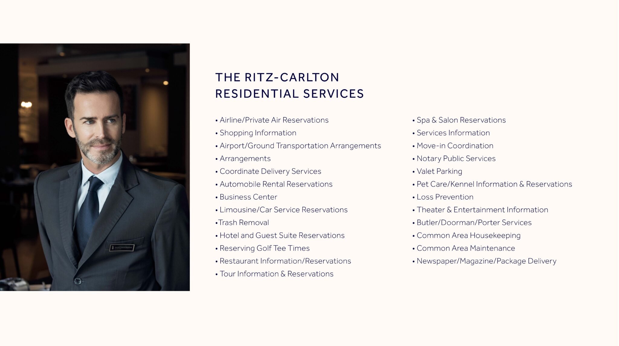 The Ritz-Carlton Residences Palm Beach Gardens Residential Services 1