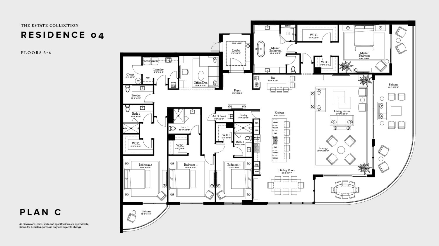 The Ritz Carlton Residences, Palm Beach Gardens Floor Plan C 304-604