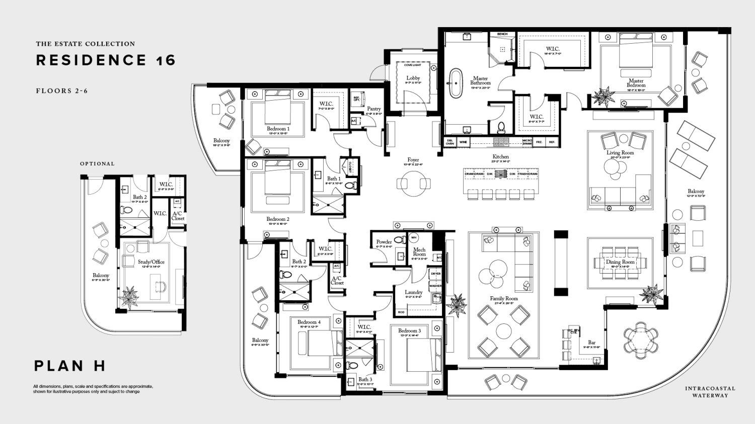 The Ritz-Carlton Residences, Palm Beach Gardens Floor Plan H 216-616